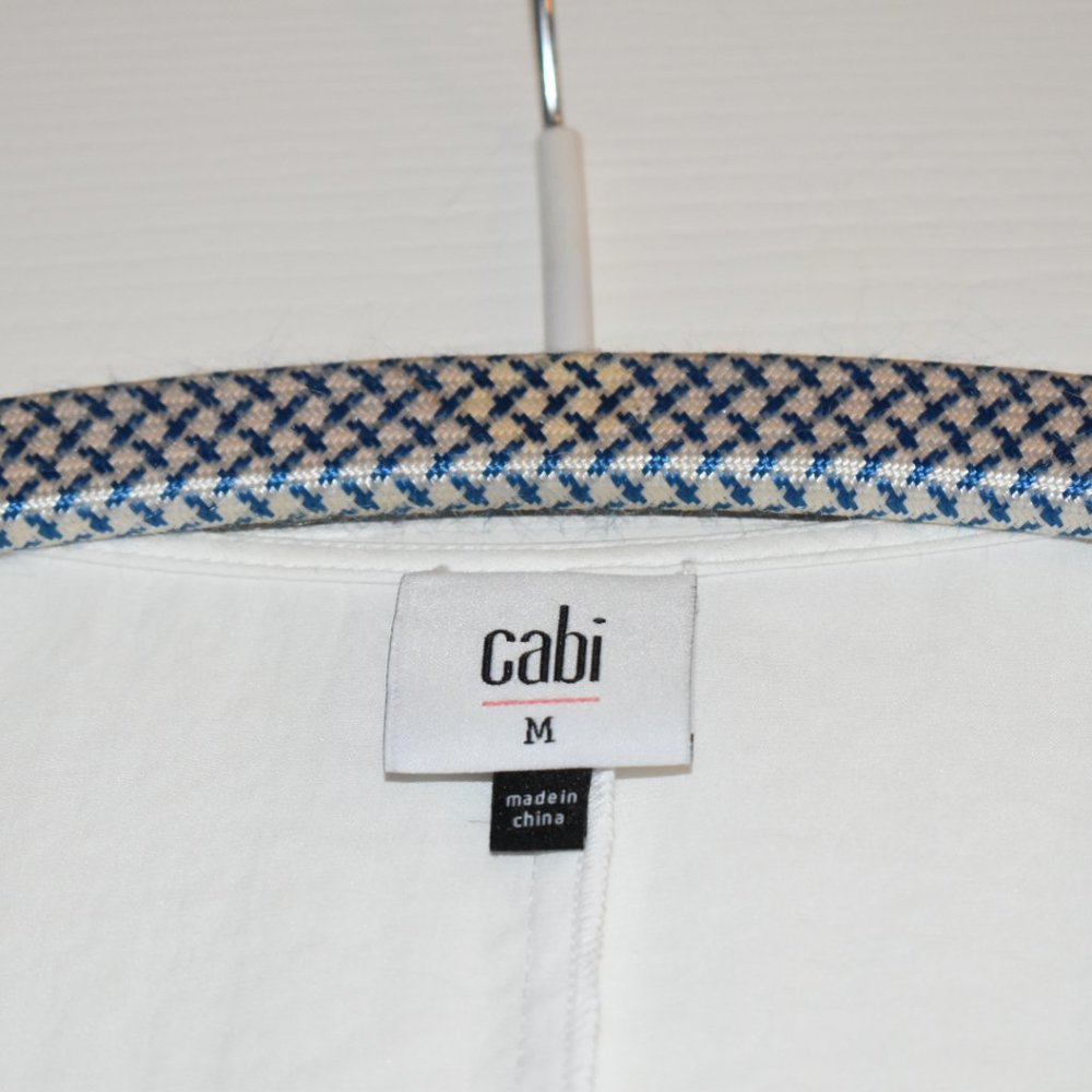 CAbi Seaside Top, short sleeve, with gathered sleeves, medium, generous cut - Picture 3 of 8